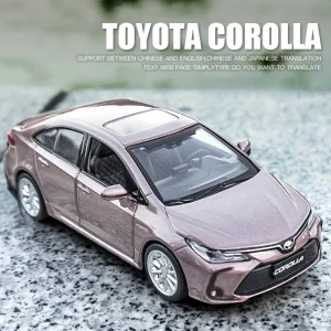 Chengzhen 1:33 TOYOTA Corolla Hybrid Alloy Car Die Cast Toy Car Model Sound and Light Children’s Toy Collectibles Birthday gift