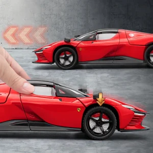 1:22 Daytona SP3 Supercar Alloy Car Diecasts & Toy Vehicles Metal Toy Car Model Sound and light Collection Kids Toy