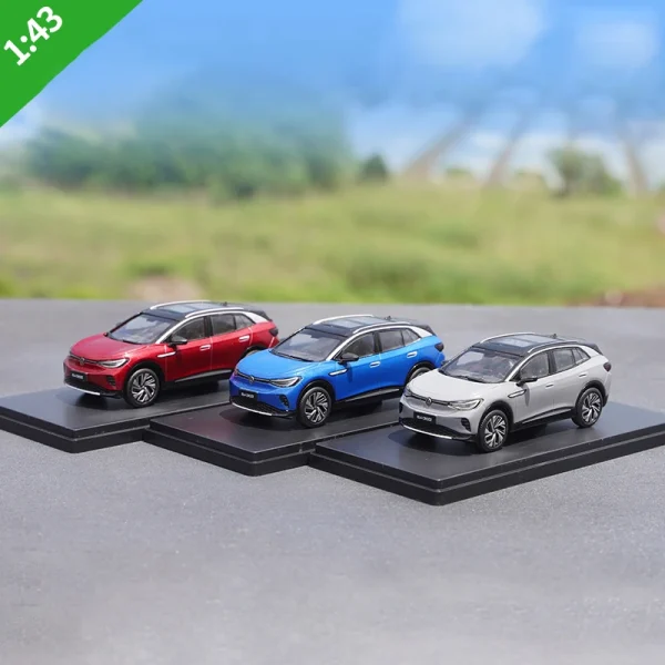 1:43 ID.4 CROZZ ID4 SUV Alloy Car Diecasts & Toy Vehicles Car Model Miniature Scale Model Car For Children