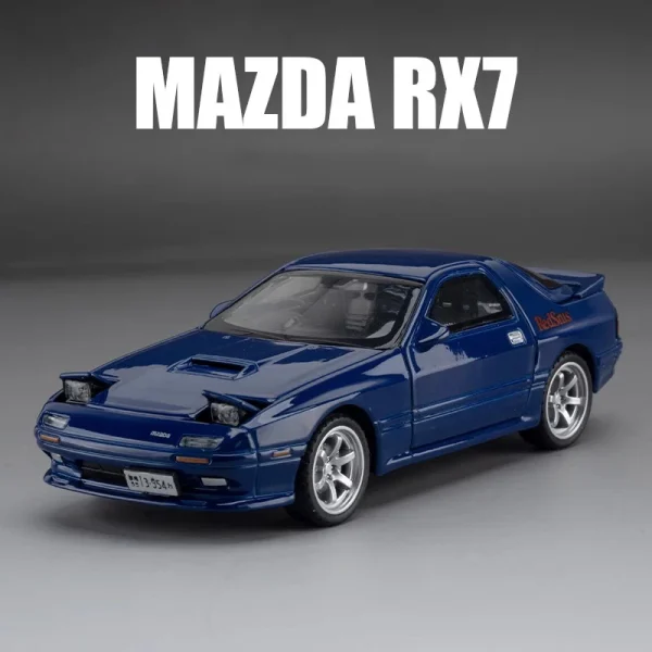 1:32 Mazda RX7 AE86 JDM Mazda MX5 Car Model Alloy Car Die Cast Toy Car Model Sound and light Children's Toy Collectibles - Image 4