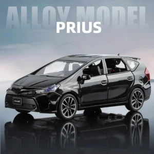 1:32 Prius SUV Alloy Muscle Car Model Sound and Light Pull Back Children’s Toy Collectibles Birthday gift