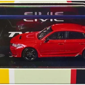 PARA 1:64 Civic Type R FL5 2023 Alloy Car Diecasts & Toy Vehicles Car Model Miniature Scale Model Car For Children