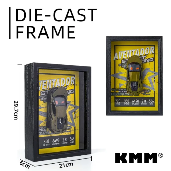1/32 Fast & Furious Nissan GTR R34 Photo Frame Version Alloy Sports Car Model Simulation Racing Car Hanging Painting Collection - Image 4