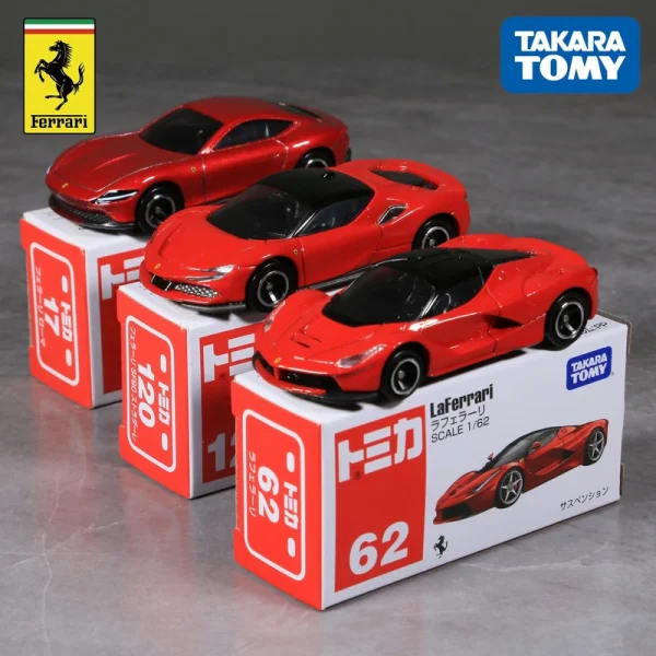 TOMY Ferrari F40 Roma SF90 SP3 Ferrari F8 ENZO F355 F50 Laferrari 512BB Alloy Car Diecasts & Toy Vehicles Car Model For Children - Image 4