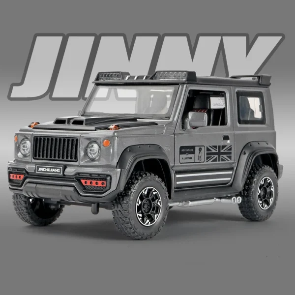 1:18 SUZUKI Jimny Off-Road Alloy Car Diecasts & Toy Vehicles Car Model Wheel Steering Sound and light Car Toys For Kids Gifts - Image 2