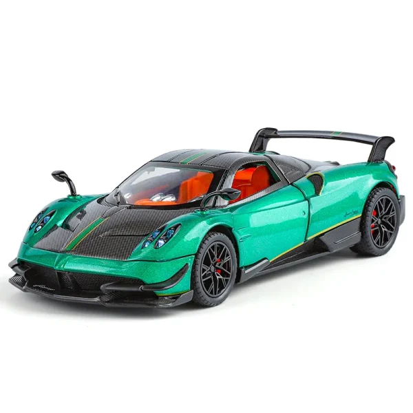 1:24 Pagani Huayra BC Supercar Alloy Die Cast Toy Car Model Sound and Light Pull Back Children's Toy Collectibles Birthday gift - Image 6