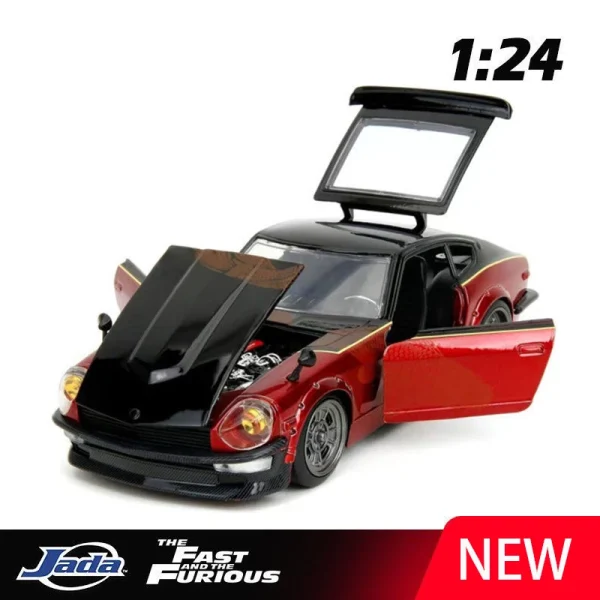 JADA 1:24 Fast & Furious Nissan DATSUN 240Z Alloy Car Diecasts & Toy Vehicles Car Model Miniature Scale Model Car For Children - Image 2
