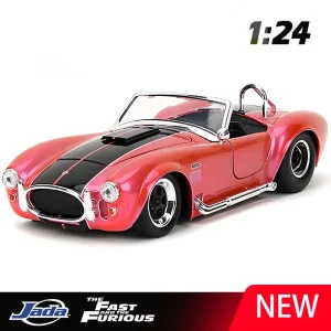JADA 1:24 Shelby Cobra 427 S/C 1965 Alloy Car Diecasts & Toy Vehicles Car Model Miniature Scale Model Car For Children