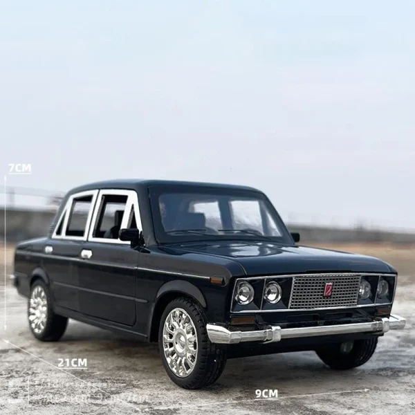 1:18 LADA 2106 Alloy Die Cast Toy Car Model Sound and Light Children's Toy Collectibles Birthday gift - Image 5