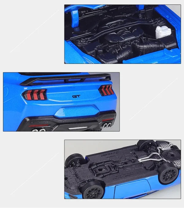 WELLY 1:24 Ford Mustang GT 2024 Alloy Car Diecasts & Toy Vehicles Car Model Miniature Scale Model Car Toy For Children - Image 12