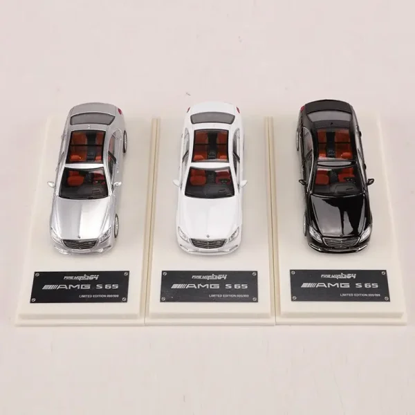 Fine Works 1:64 S65 W222 Alloy Car Diecasts & Toy Vehicles Car Model Miniature Scale Model Car For Children - Image 4