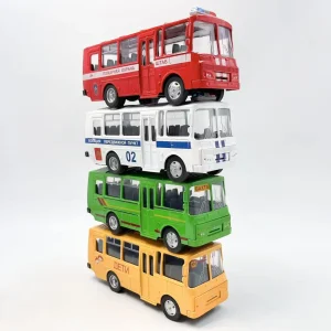 1/43 16CM Soviet Union Bus PAZ-32053 Alloy Racing Car Diecasts & Toy Vehicles Car Model Miniature Scale Model Car For Children