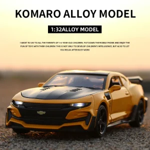 1:32 Camaro Alloy Car Diecasts & Toy Vehicles Car Model Sound and light Pull back Car Toys For Kids Gifts