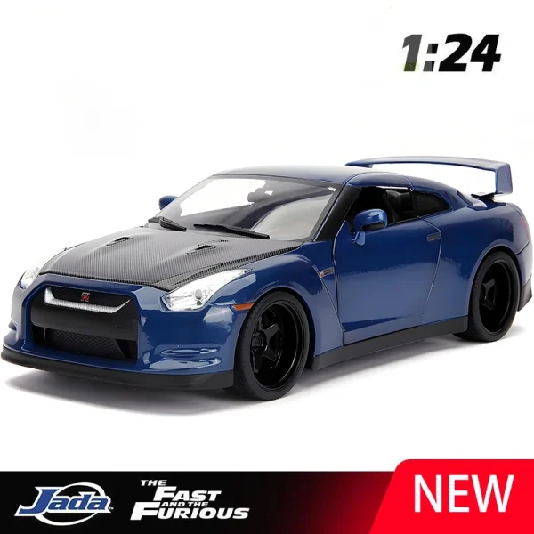 1:24 Fast & Furious Nissan GTR R35 Alloy Car Diecasts & Toy Vehicles Car Model Miniature Scale Model Car For Children