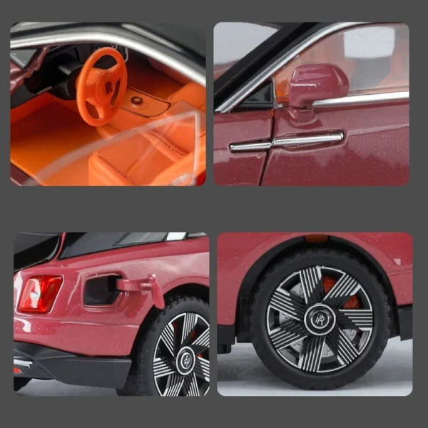 1/24 Rolls Royce Spectre Alloy Die Cast Toy Car Model Sound and Light Children's Toy Collectibles Birthday gift - Image 6