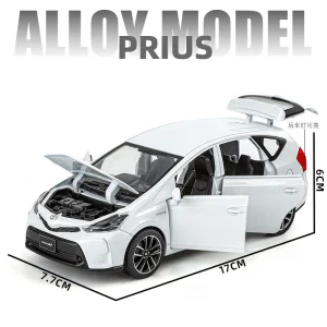1:32 Prius SUV Alloy Muscle Car Model Sound and Light Pull Back Children’s Toy Collectibles Birthday gift