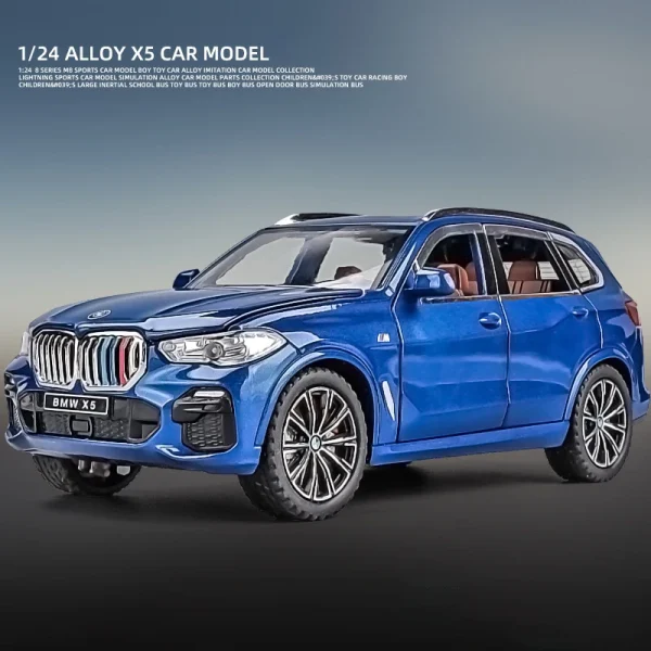 1:24 X5 SUV Alloy Car Diecasts & Toy Vehicles Car Model Sound and light Pull back Car Toys For Kids Gifts - Image 4
