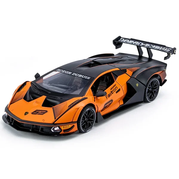 1:24 Lambos Essenza SCV12 Alloy Sports Car Model Diecast Sound Super Racing Lifting Tail Hot Car Wheel For Children Gifts - Image 6