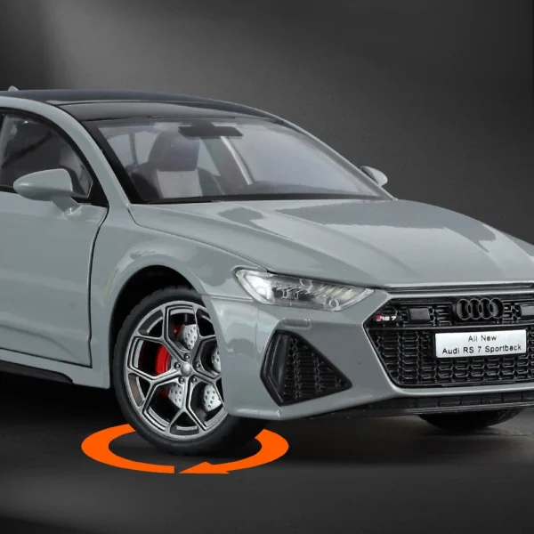 1:24 AUDI RS7 Sportback Supercar Alloy Car Model Sound and Light Children's Toy Collectibles Birthday gift - Image 4