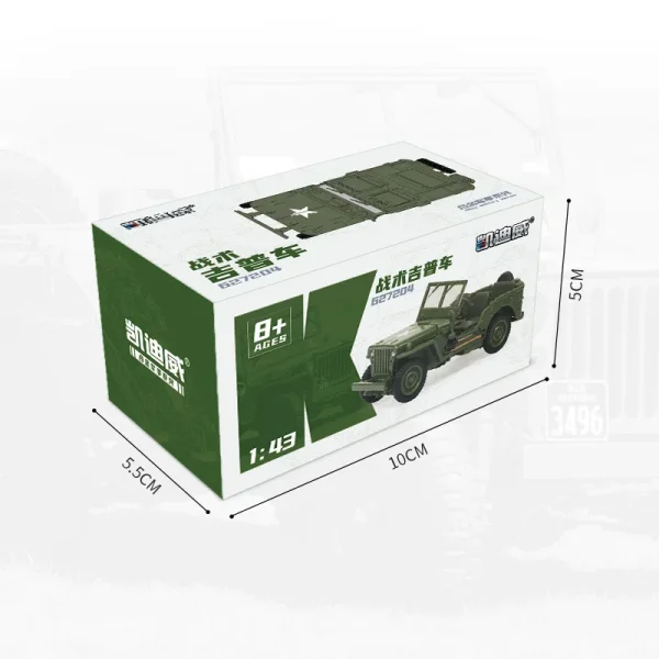 1:43 Tactical Military Model Old World War II Willis GP JEEPS Military Vehicles Alloy Car Model For Kids Toys Gifts Collection - Image 3