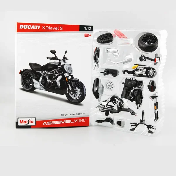 Maisto 1/12 DUCATI X Diavel S Assembled Version Motorcycle Model Toy Vehicle Collection Shork-Absorber Off Road Autocycle Toy - Image 4