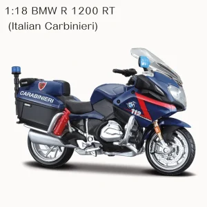 Maisto 1/18 BMW R1200RT Police Motorcycle Model Toy Vehicle Collection Autobike Shork-Absorber Off Road Autocycle Toys Car