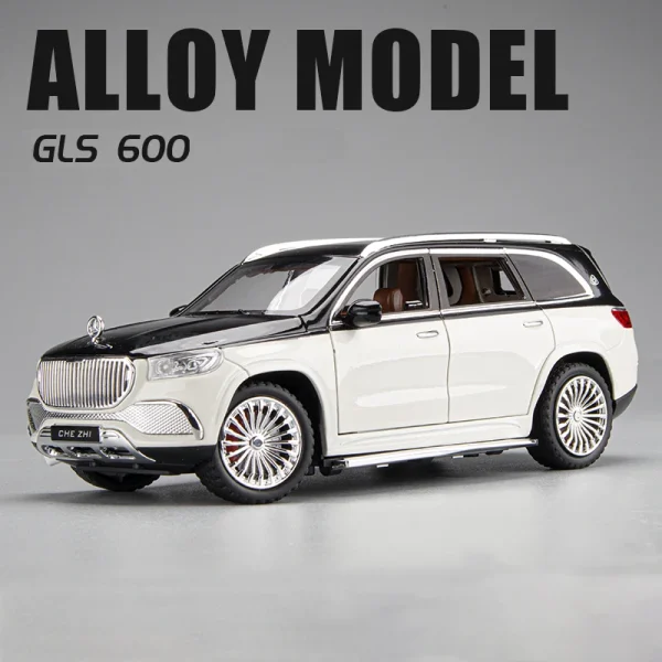 1:24 Maybach GLS600 SUV Alloy Diecasts & Toy Vehicles Toy Car Model Sound and light Collection Kids Toy Gift - Image 2