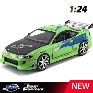 JADA 1:24 Fast & Furious Brian Eclipse Alloy Car Diecasts & Toy Vehicles Car Model Miniature Scale Model Car For Children
