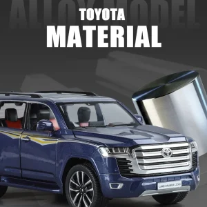 1:24 LAND CRUISER LC300 SUV Alloy Car Model Sound and Light Pull Back Children’s Toy Collectibles Birthday Gift