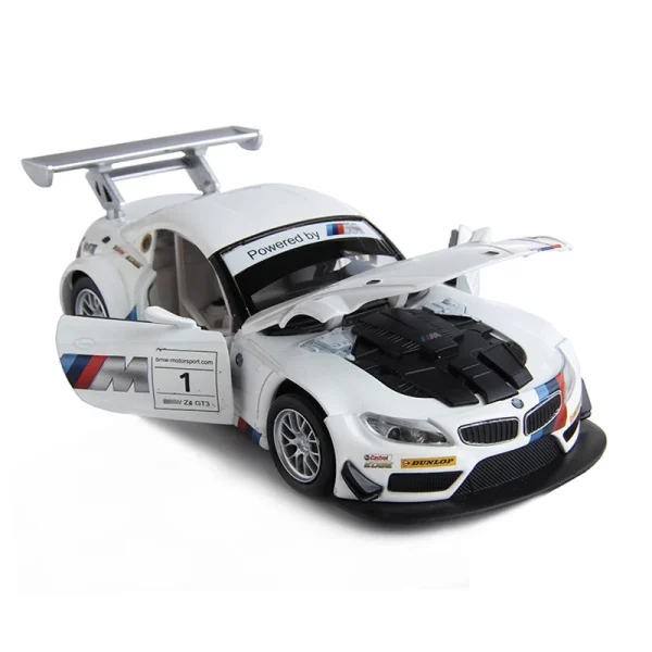 1:24 BMW Z4 GT3 M4 BMW M6 Racing Car Free Wheeling High Light Sport Racing Car Model Toy Diecast Metal Alloy Miniature Replica - Image 5
