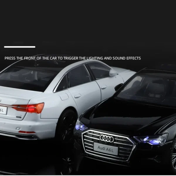 1:24 AUDI A6 Alloy Car Diecasts & Toy Vehicles Car Model Sound and light Pull back Car Toys For Kids Gifts - Image 2