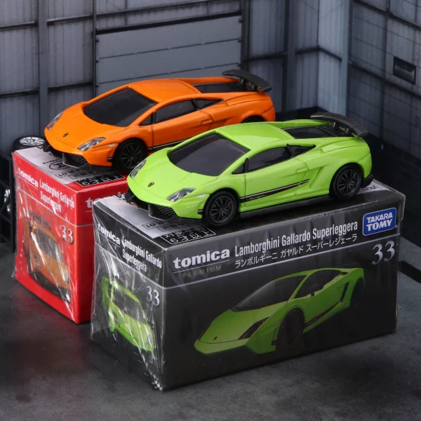 TAKARA TOMY Lamborghini Gallardo Superleggera Alloy Car Diecasts & Toy Vehicles Car Model Miniature Scale Model Car For Children