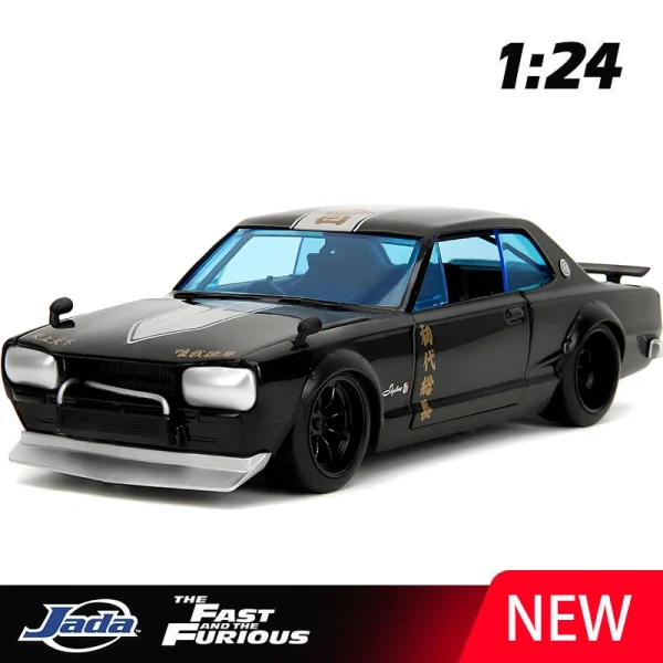 1:24 NISSAN SKYLINE GTR 1971 Alloy Car Diecasts & Toy Vehicles Car Model Miniature Scale Model Car For Children
