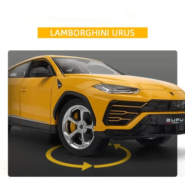 WELLY 1:24 Lamborghini Bison URUS SUV Alloy Car Diecasts & Toy Vehicles Car Model Miniature Scale Model Car Toy For Children - Image 3