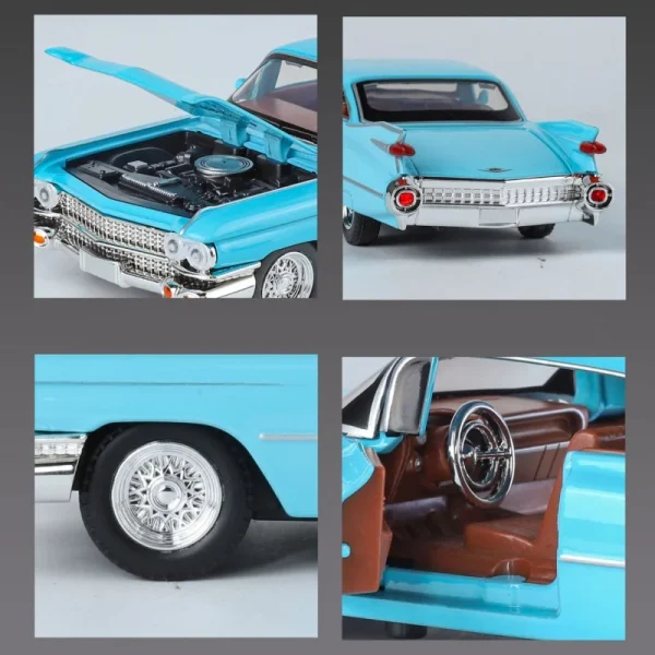 1:32 Eldorado Biarritz Alloy Car Model Sound and Light Pull Back Children's Toy Collectibles Birthday gift - Image 5