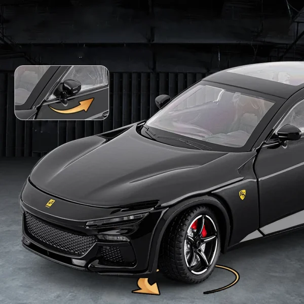 1:22 Purosangue SUV Alloy Car Diecasts & Toy Vehicles Metal Toy Car Model Sound and light Collection Kids Toy - Image 4