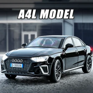 1:32 AUDI A4 Alloy Car Model Sound and Light Pull Back Children’s Toy Collectibles Birthday gift