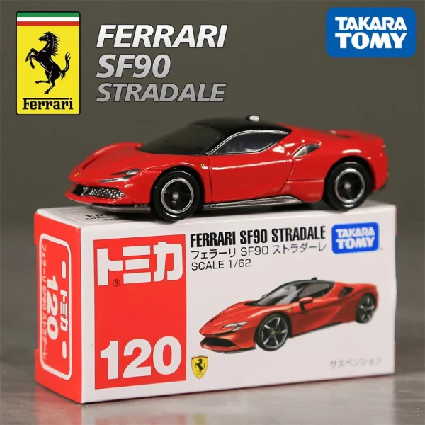 TOMY Ferrari F40 Roma SF90 SP3 Ferrari F8 ENZO F355 F50 Laferrari 512BB Alloy Car Diecasts & Toy Vehicles Car Model For Children - Image 3