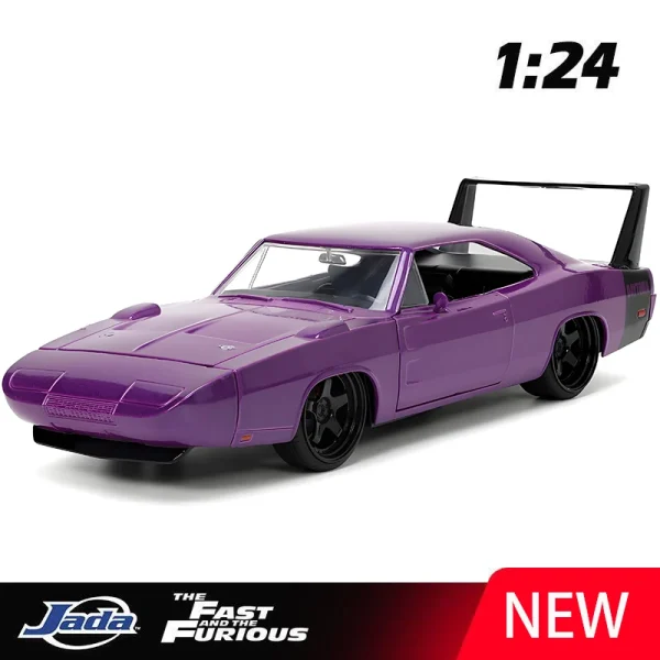 JADA 1:24 Fast & Furious Charger Daytona 1969 Alloy Car Diecasts & Toy Vehicles Car Model Miniature Scale Model Car For Children