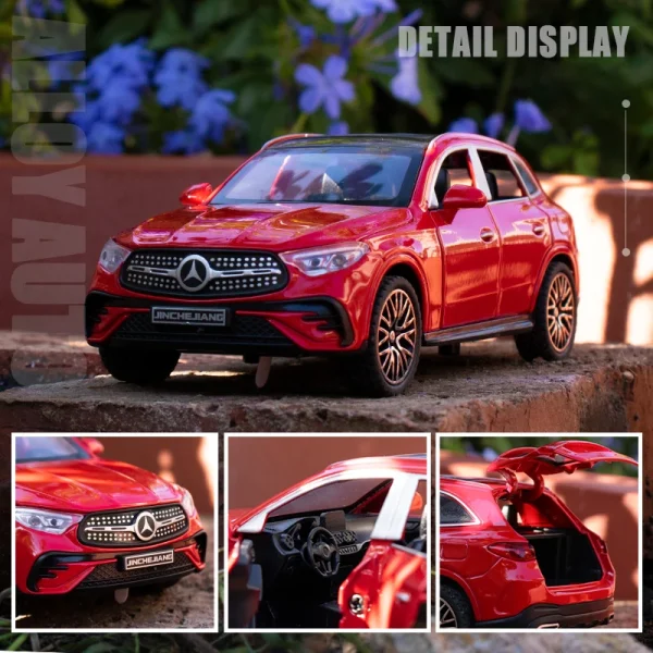 1:32 Benz GLC400 SUV GLC Alloy Car Model Sound and Light Pull Back Children's Toy Collectibles Birthday gift - Image 4