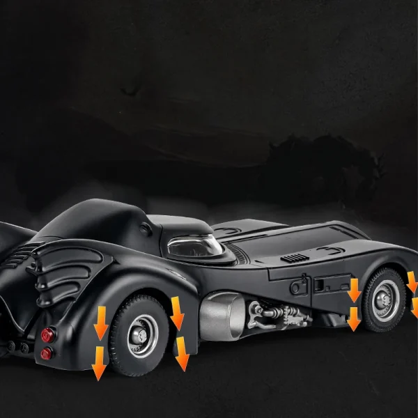 1:24 Batmobile Bat 1989 Alloy Car Diecasts & Toy Vehicles Car Model Sound and light Pull back Car Toys For Kids Gifts - Image 6