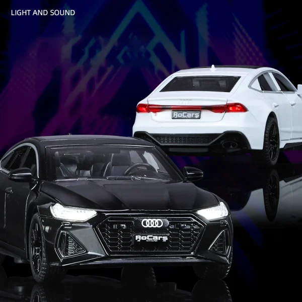 1:32 Audi RS7 Sportback Alloy Car Diecasts & Toy Vehicles Car Model Sound and light Pull back Car Toys For Kids Gifts - Image 3