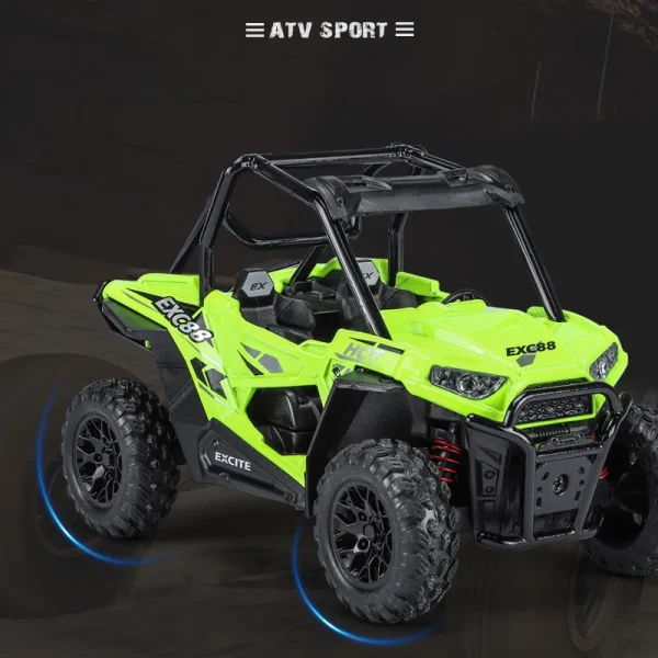 1:24 Bombardier ATV All Terrain Vehicle Alloy Car Toy Car Model Sound and Light Children's Toy Collectibles Birthday gift - Image 2