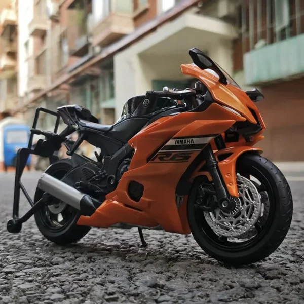 WELLY 1/12 Yamaha YZF-R6 Die Cast Motorcycle Model Toy Vehicle Collection Autobike Shork-Absorber Off Road Autocycle Toys Car - Image 4