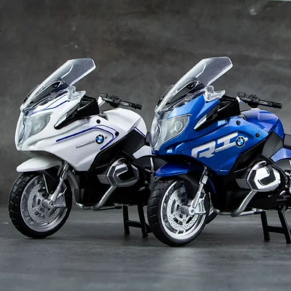 1:12 BMW R1250RT Alloy Die Cast Motorcycle Model Toy Vehicle Collection Sound and Light Off Road Autocycle Toys Car - Image 3