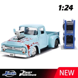 JADA 1:24 F100 Picku 1956 Alloy Car Diecasts & Toy Vehicles Car Model Miniature Scale Model Car For Children