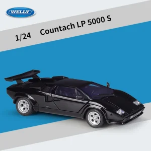 WELLY 1:24 Lamborghini Countach LP5000 S Alloy Car Diecasts & Toy Vehicles Car Model Miniature Scale Model Car Toy For Children