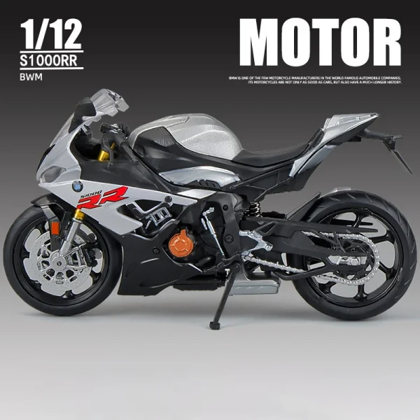 1:12 BMW S1000RR 2021 Die Cast Motorcycle Model Toy Vehicle Collection Autobike Shork-Absorber Off Road Autocycle Toys Car - Image 2