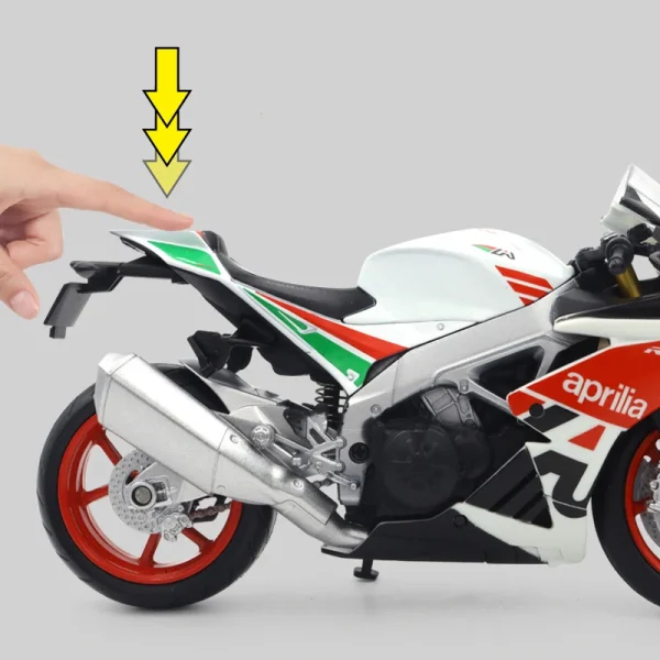 1/12 Aprilia RSV4 RR1000 Alloy Die Cast Motorcycle Model Toy Car Collection Autobike Shork-Absorber Off Road Autocycle Toy Gift - Image 4