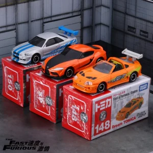 TOMY Fast & Furious Supra Nissan GTR R34 AE86 Alloy Car Diecasts & Toy Vehicles Car Model Miniature Scale Model Car For Children